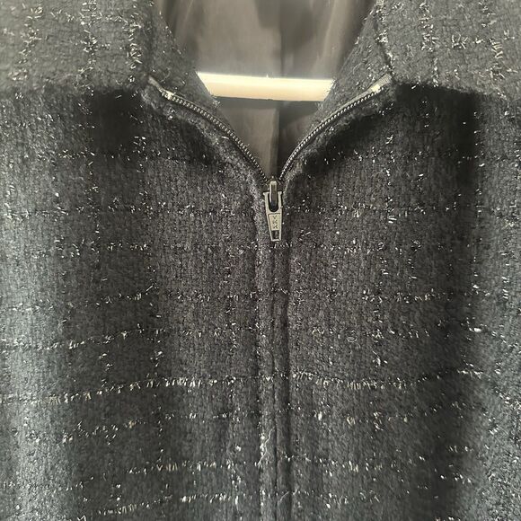 Sag Harbor Petite Black Sparkly Blazer Size 14 Petite - Picture 2 of 5